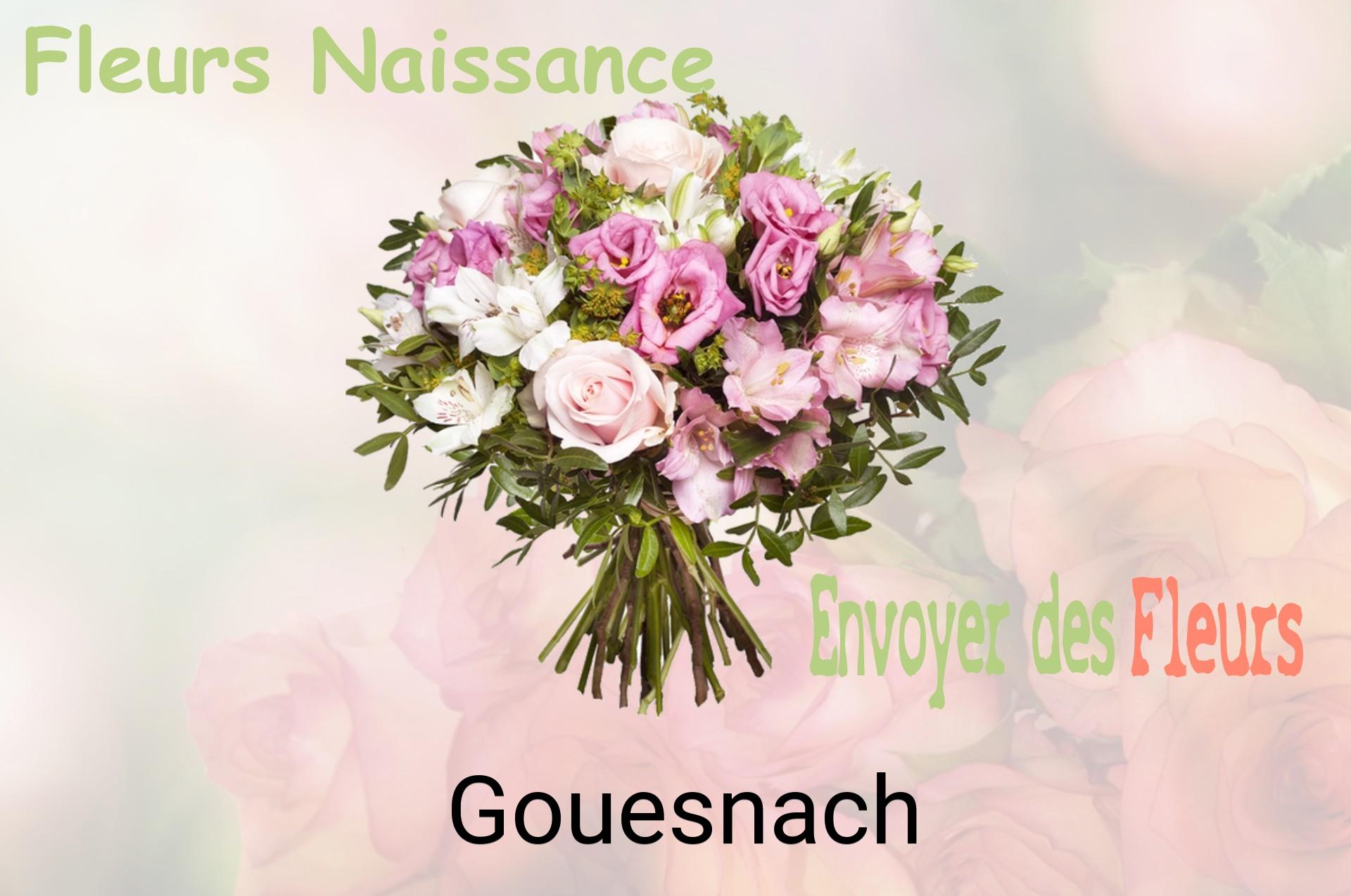 Bouquet de fleurs de naissance livré à Gouesnach